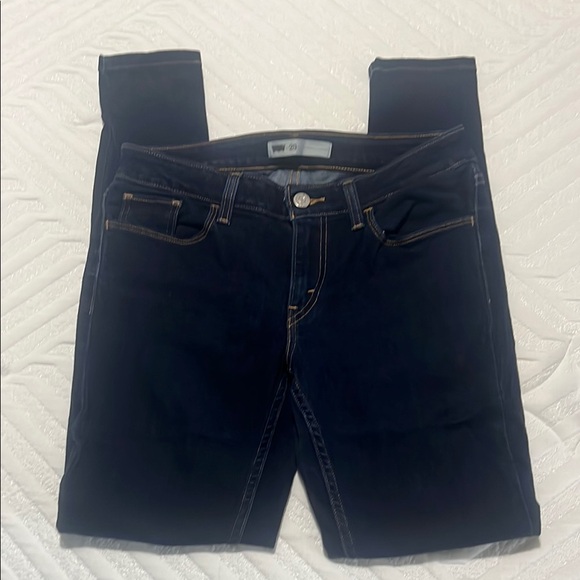 Levi’s Classic Navy Skinny Jeans - Picture 1 of 7